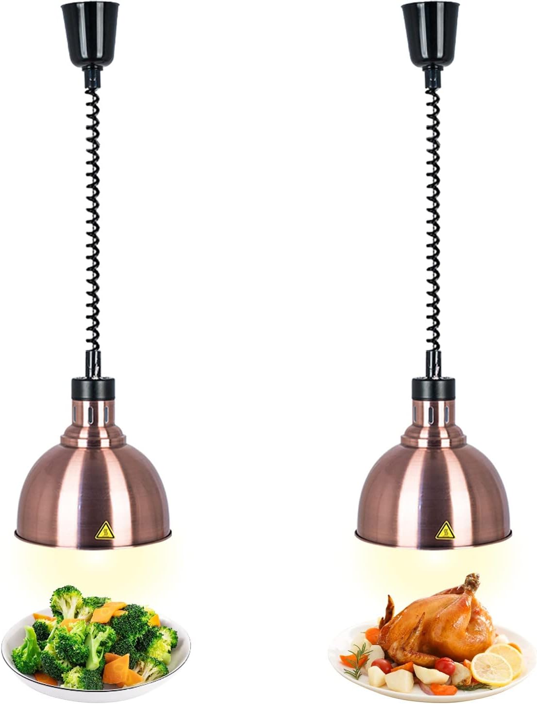 Professionelle Küchen-wärmelampe, Höhenverstellbar (25 Cm, 2 Stück)