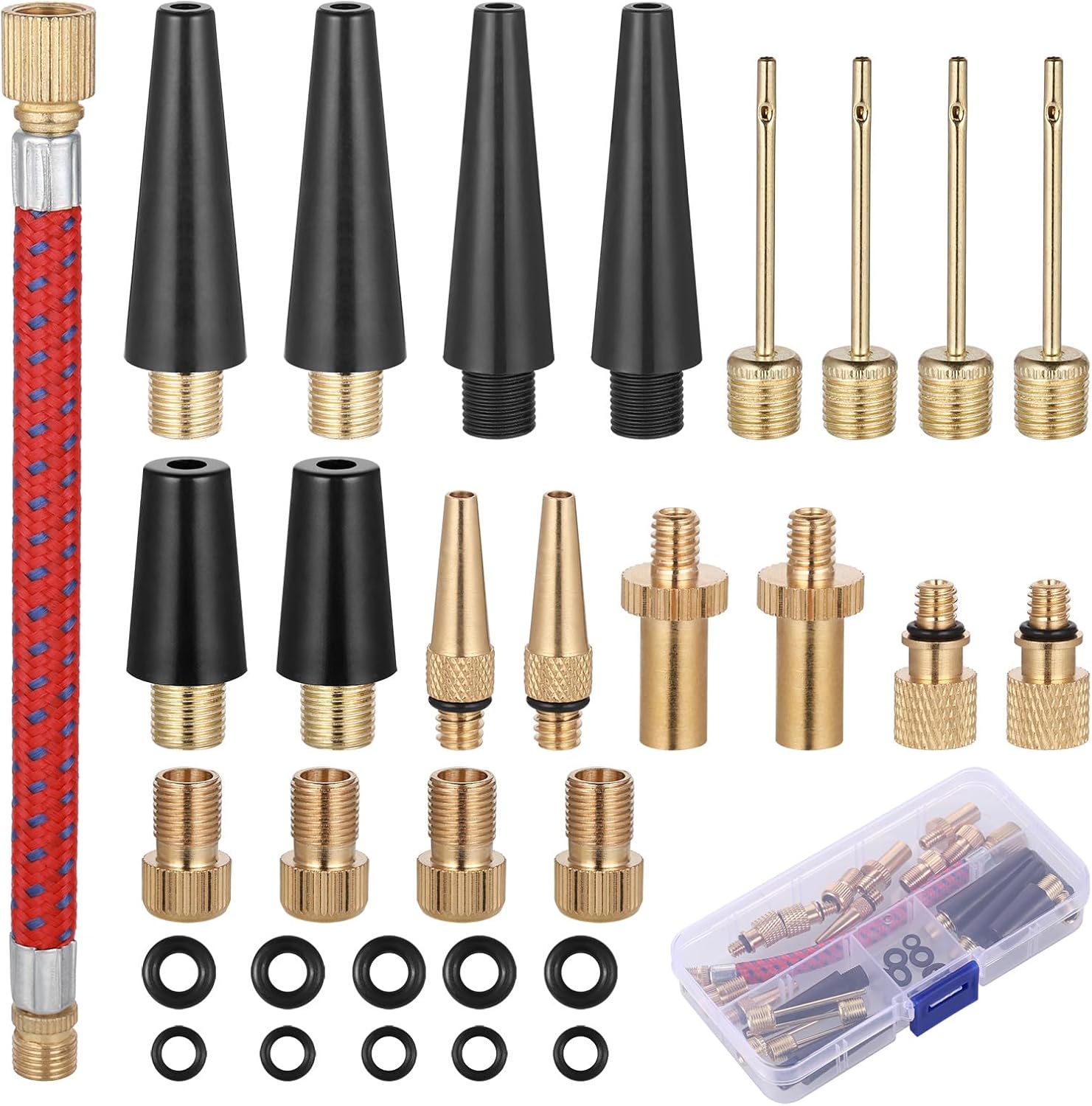 33-teiliges Set Fahrradpumpendüsen, Ballaufblasdüsen