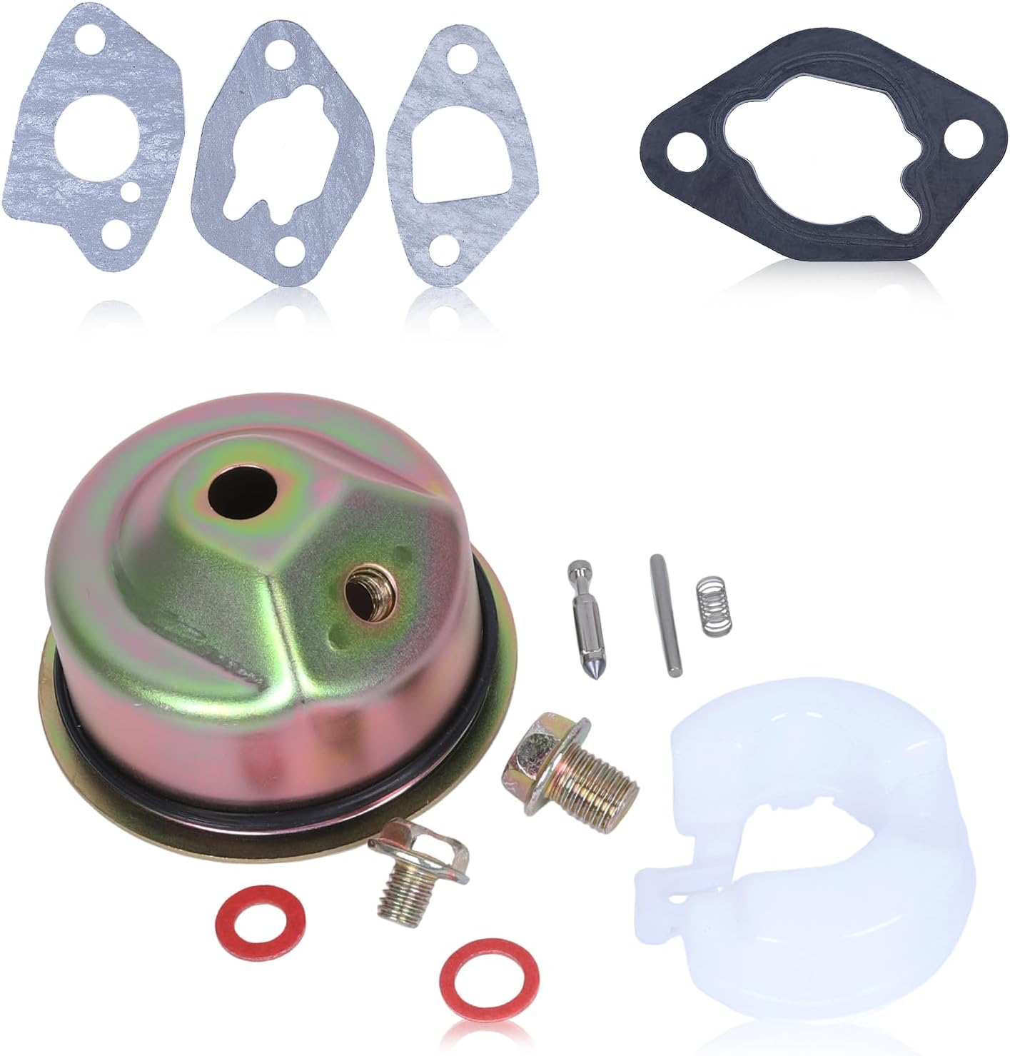 Vergaser-reparatursatz Für Honda Gx120, Gx160, Gx200, Gxv120, Gxv140 Und Gxv160 Motoren, Mit 3 Vergaserdichtungen, Gummiluftfilter, Ersatzteilnummer 16010-ze1-812