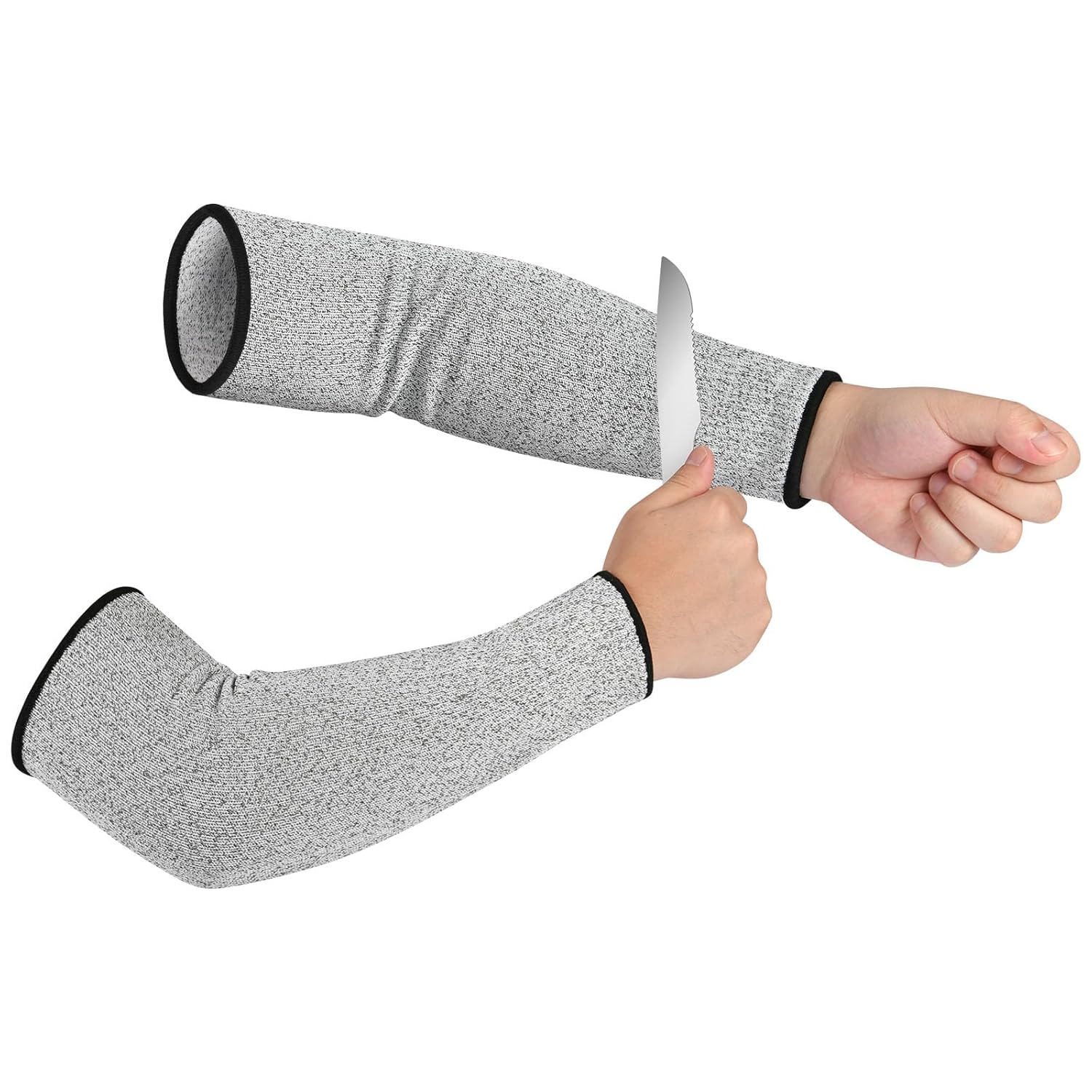 Unterarmschützer, Schnittschutzklasse 5, Robuste Manschette, Schnittfester, Gestrickter Unterarmverband, Geeignet Für Gartenarbeit, Kochen, Schweißen Und Bildhauerei, 2 Stück