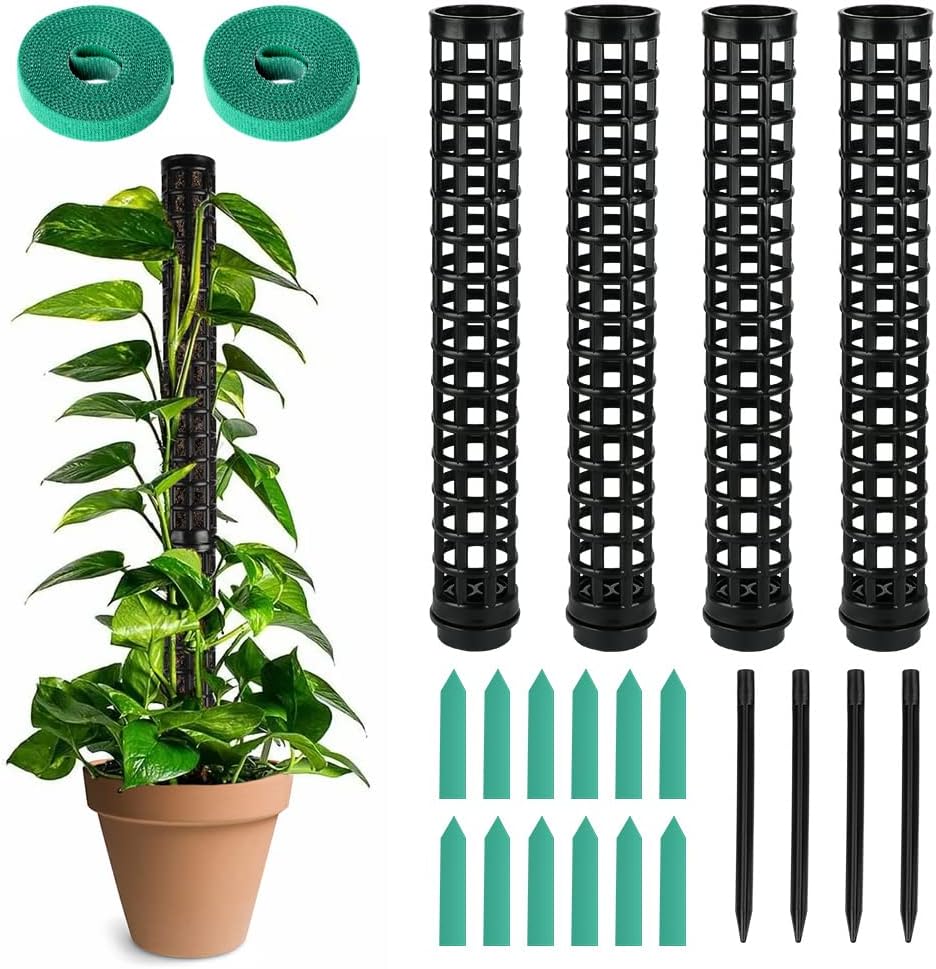 Monstera-pflanzenstütze, 4er-set, Topf-kletterpflanzenstütze, Kletterpflanzenstütze, Pflanzenstützen Für Kletterpflanzen, Topfpflanzenstützpfosten, Kletterpflanzenstütze Für Pflanzen