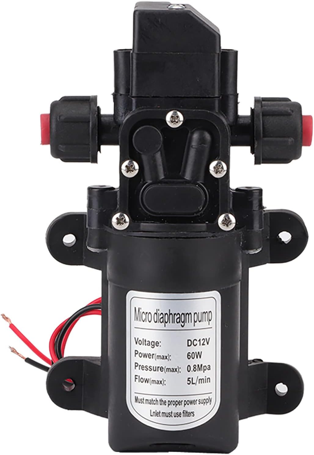Wasserpumpe Für Wohnmobile – Hochdruck-gleichstrom-wasserpumpen (12 V), 5 L/min, 116 Psi, Selbstansaugend, Für Wohnwagen, Boote Und Gartenbewässerung