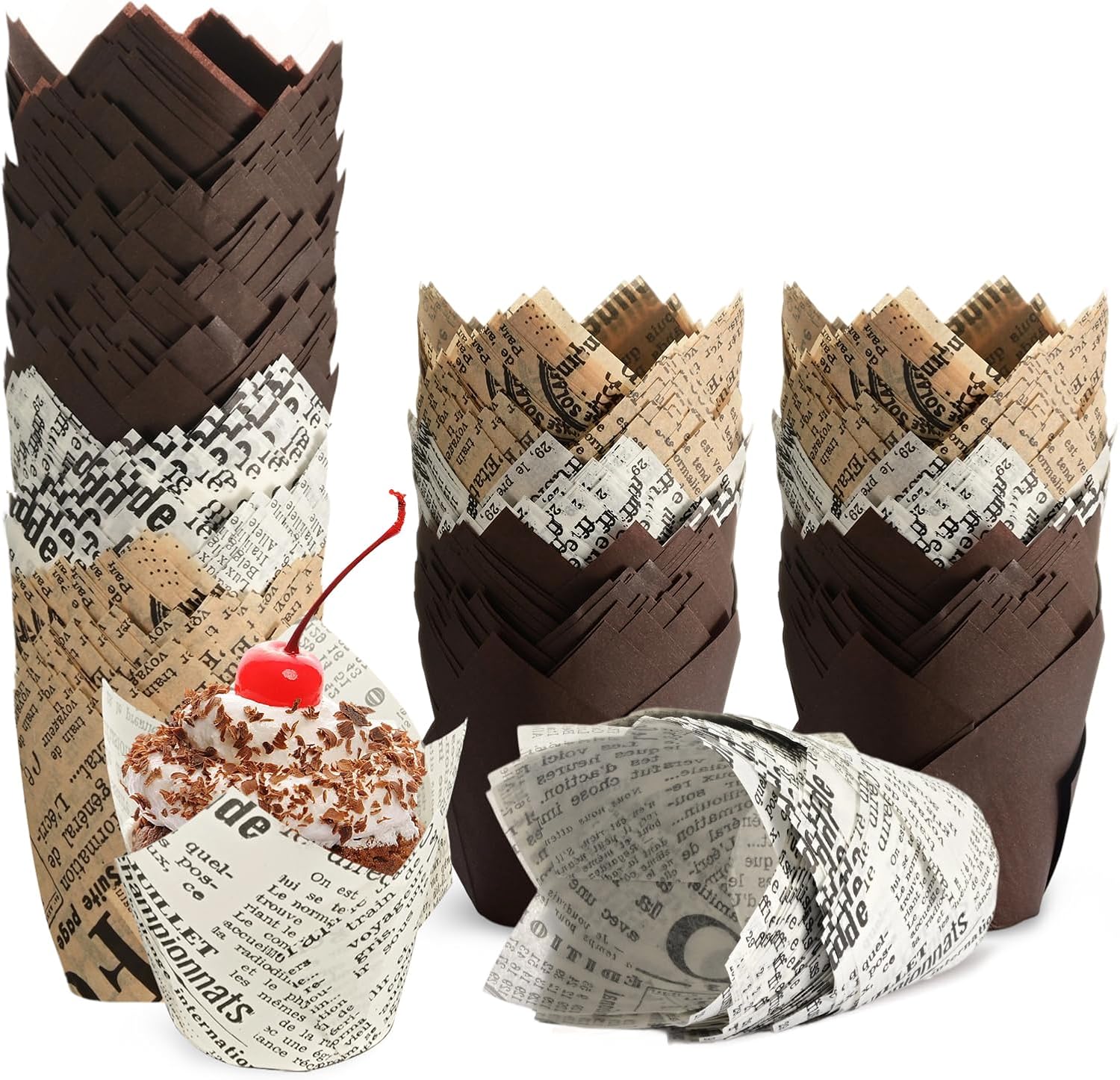 200 Stück Papier-muffinförmchen, Standardgröße Cupcake-förmchen