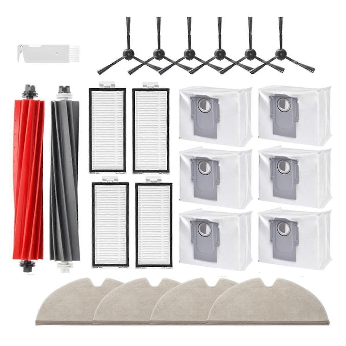 Zubehörset Für Die Saugroboter Q8 Max+, Q5 Pro Und Q5 Pro+ (23-teilig): Hauptbürste, Reinigungstücher, Filter.