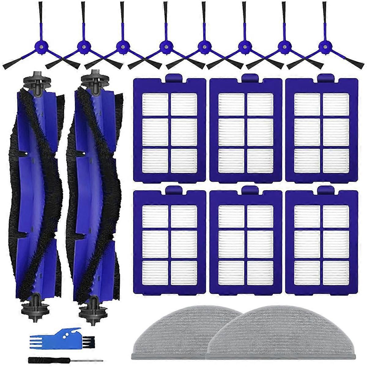 Ersatzteile Kompatibel Mit Robovac X8/x8 Hybrid: Rotierende Bürsten, Seitenbürsten, Hepa-filter, 2 Reinigungspads