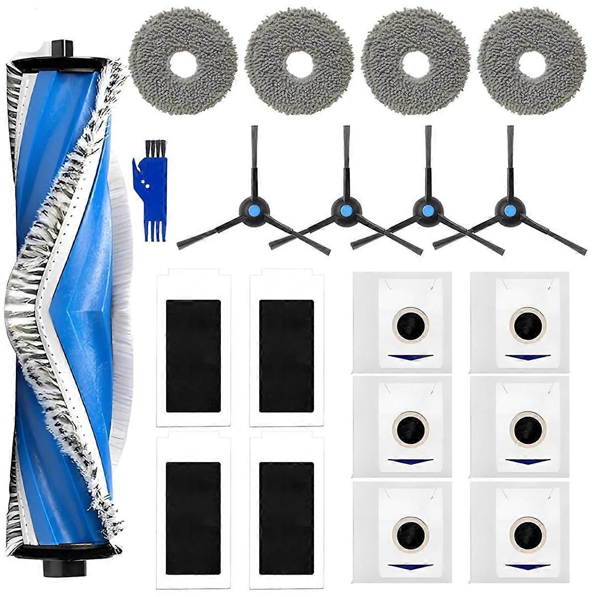 Ersatzteile Für Den Saugroboter T30s: Hauptbürste, Hepa-filter, Reinigungstücher, Staubbeutel.