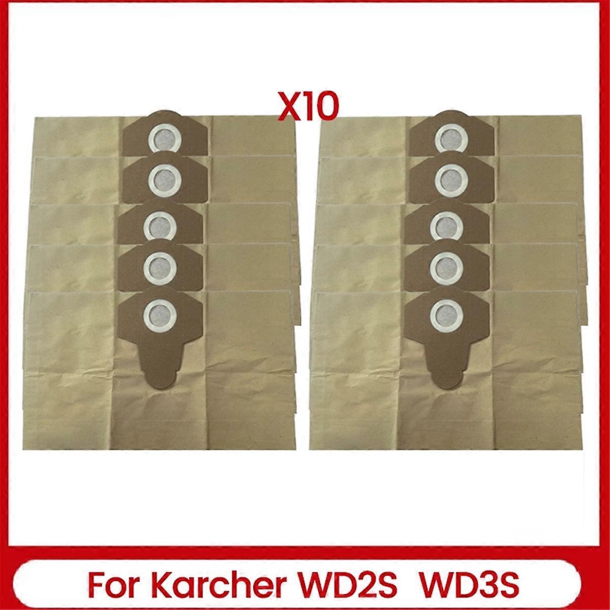 10 Staubbeutel, Kompatibel Mit Kärcher Wd2s Und Wd3s Papierbeuteln (ersetzt Die Teilenummer 9.771-350.0).