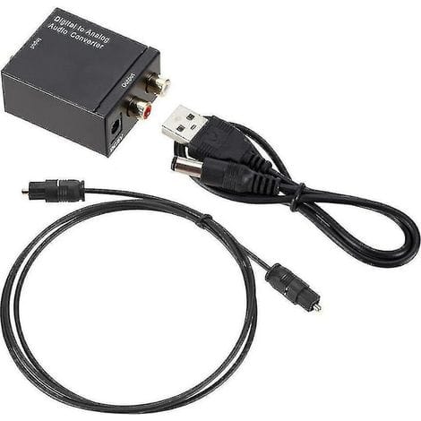 Digital-analog-audio-konverter (optisch/koaxial, Toslink, Rca) Tv-lr-soundadapter