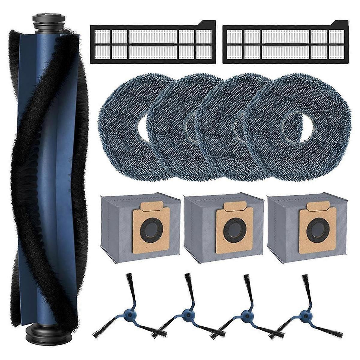 Für Den X10 Pro Omni Saugroboter: Hauptseitenbürste, Hepa-filter, Reinigungstuch, Ersatzstaubbeutel A