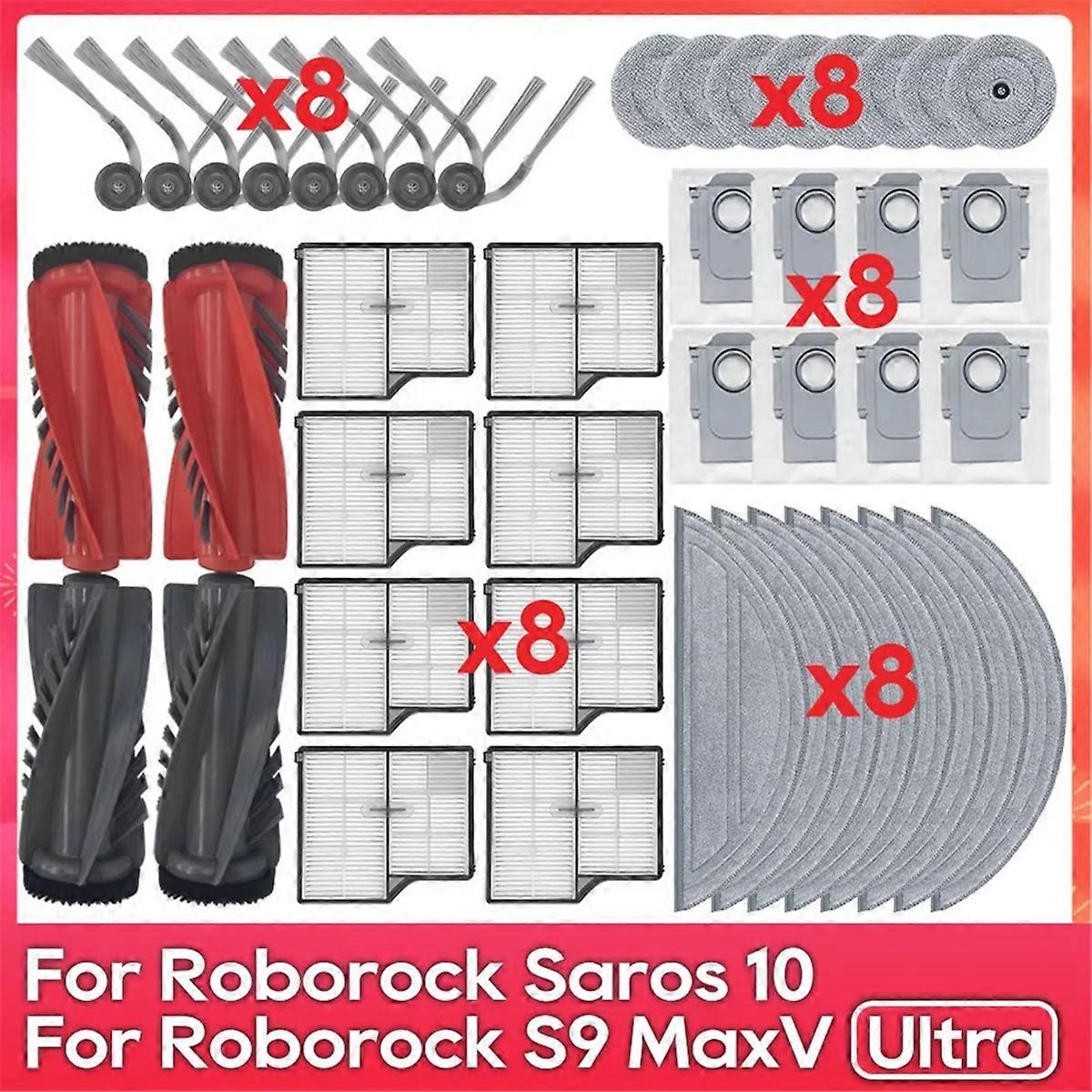 Kompatibel Mit Saros 10 / S9 Maxv Ultra / S90ver / G30 / A1460rr – Zubehör: Hauptseitenbürste, Filter, Edgewise-reinigungsset