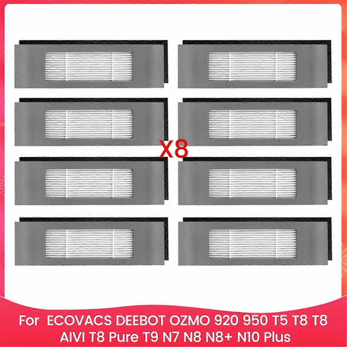 8er-pack Hepa-filter Für Ecovacs Deebot Ozmo 920, 950 Und T5 Staubsauger