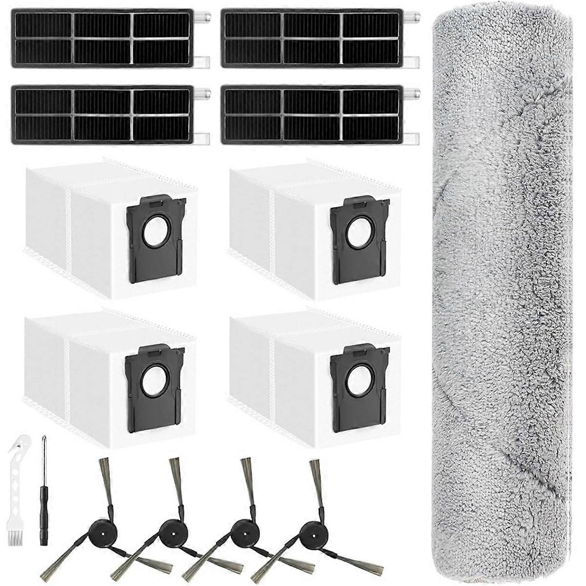 Zubehör Für Den Saugroboter Z50 Ultra / Z5 / Z5 Pro Ultra: Ersatzteile Für Rotierende Bürste, Seitenbürste, Filter Und Staubbeutel.
