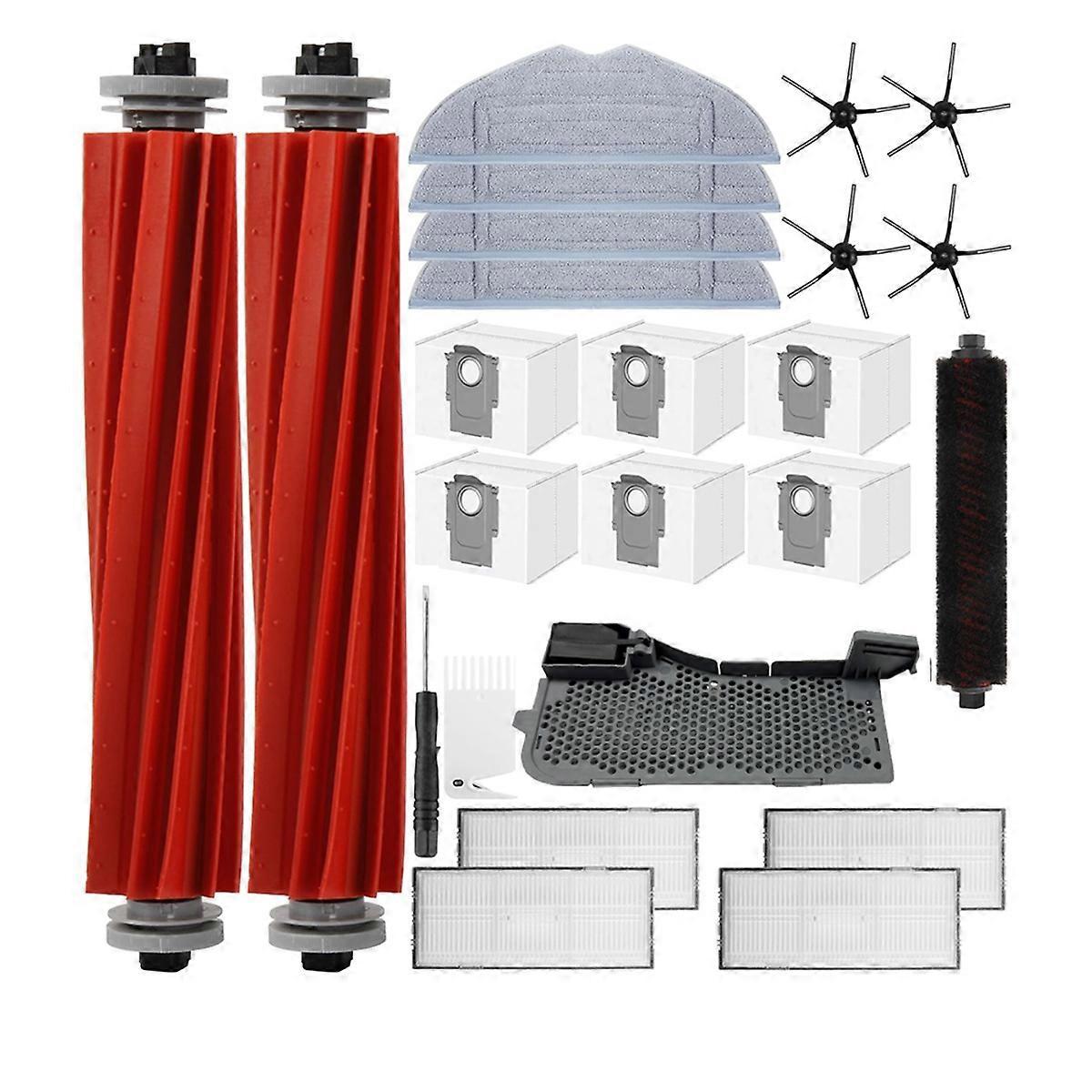 Zubehör Für Den Saugroboter S7 Pro Ultra Maxv Ultra: Hauptseitenbürsten, Hepa-filter, Reinigungstuch Und Staubbeutel.