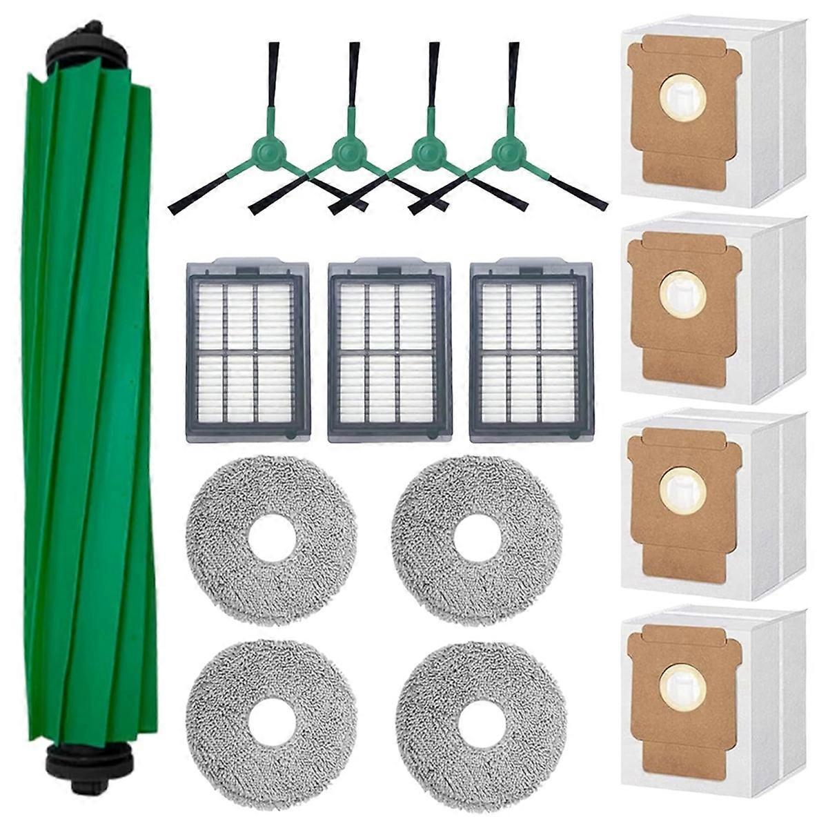 16 Ersatzteile Für Den Plus 505/405 Combo Saugroboter: Bürste, Hepa-filter, Reinigungstuch Und Staubbeutel.