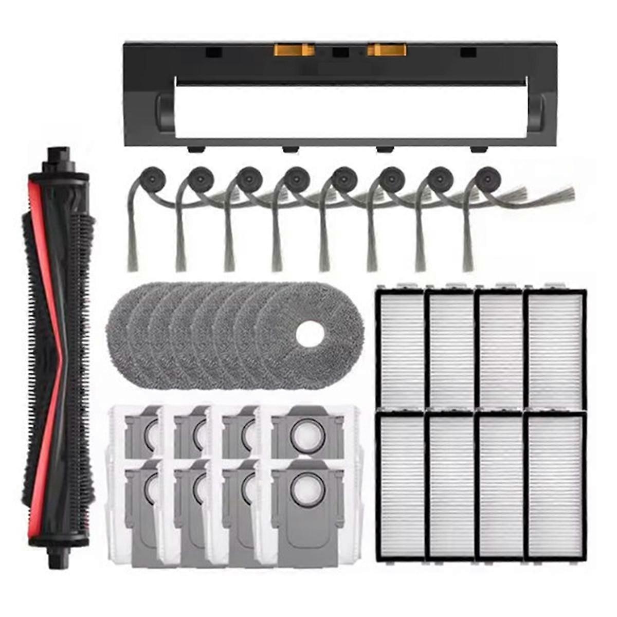 Set Mit 34 Ersatzteilen Für Den Staubsauger G30 Space/saros Z70: Tricut-bürste, Seitenbürste, Staubbeutel, Filter Und Wischmopp.