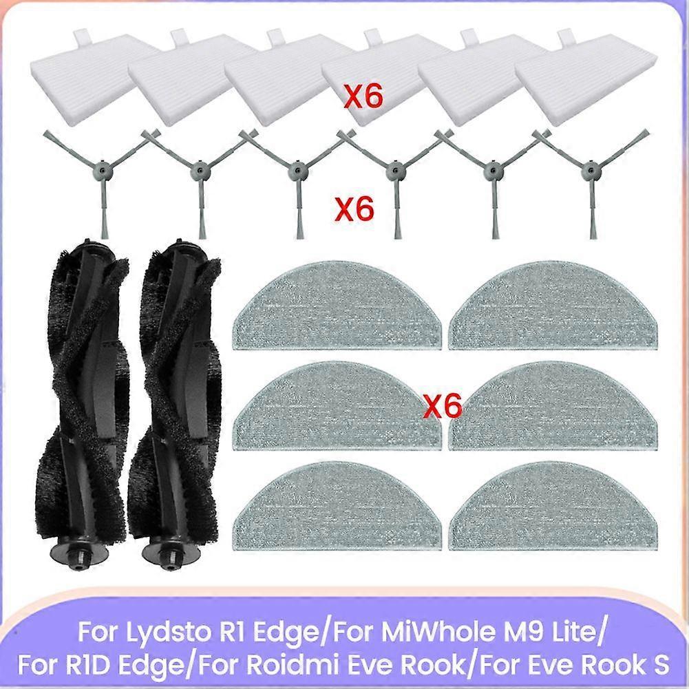 Für R1 Edge/miwhole M9 Lite/r1d Edge/eve/eve S – Ersatzteile: Hauptbürste, Reinigungstuch, Hepa-filter