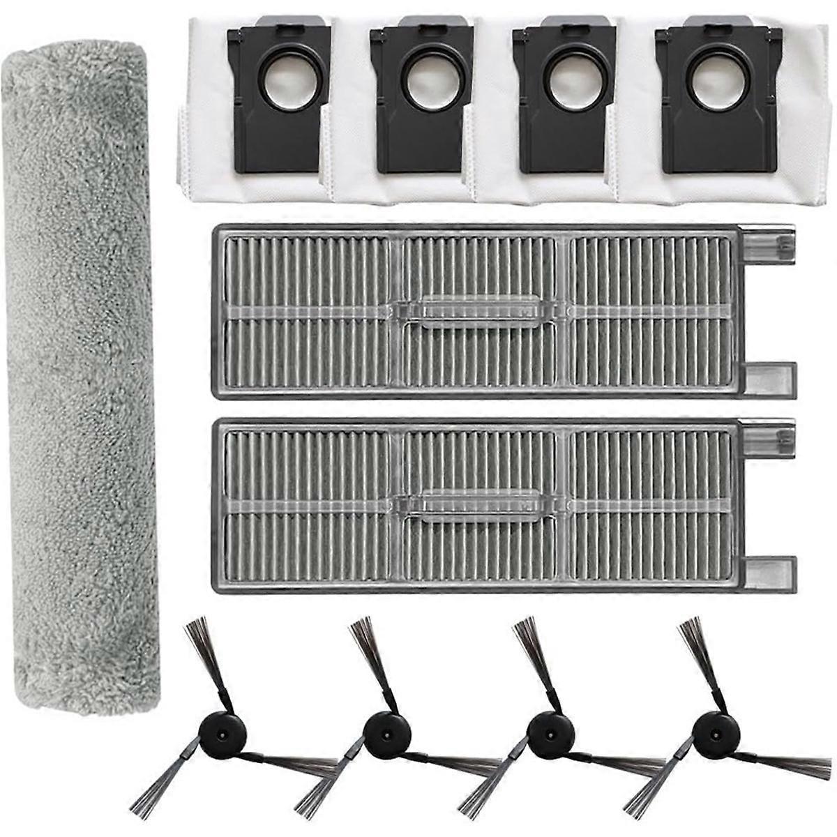 11 Ersatzteile, Kompatibel Mit Den Staubsaugern Z50 Ultra/z5 Pro/z5: Reinigungstuch, Seitenbürste, Filter Und Staubbeutel.