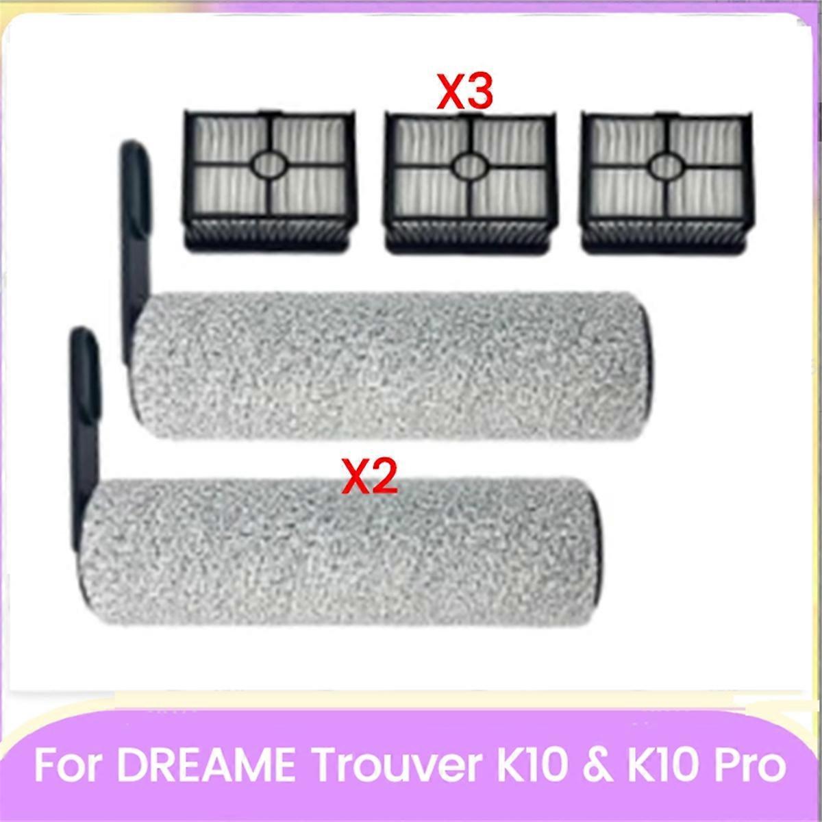5-teiliges Set, Kompatibel Mit Den Staubsaugern Trouver K10 Und K10 Pro: Bürste, Walze Und Filter Für Optimale Reinigungsleistung.