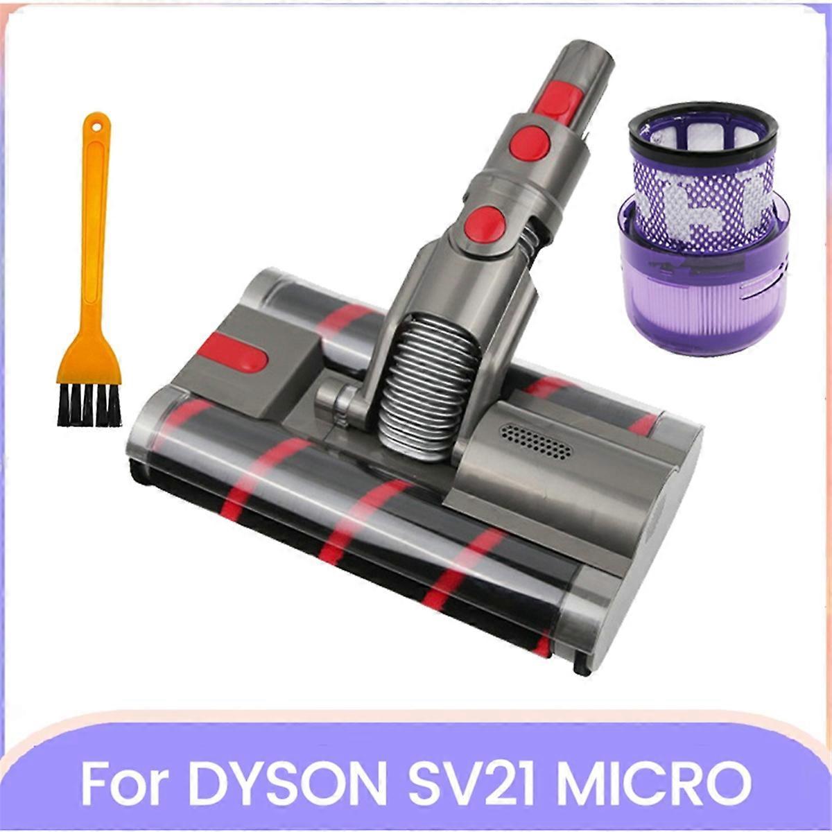 Für Sv21 Micro Staubsaugerzubehör Mit Filter, Ersatzteile: Weicher Walzenreinigungskopf Und Doppelwalzenbürste.