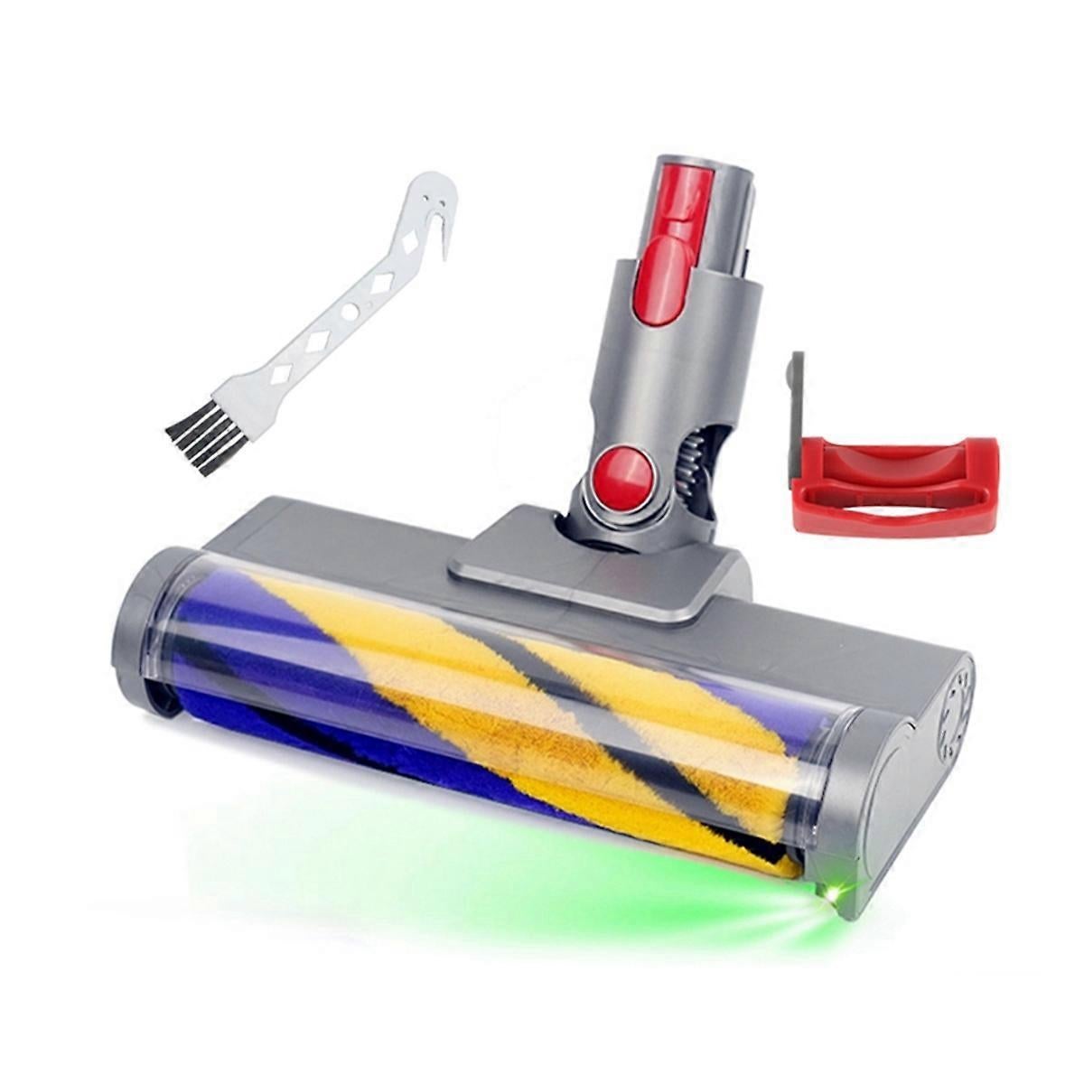 Flexibler Led-walzenreinigungskopf Für Staubsauger, Kompatibel Mit Den Staubsaugerzubehörteilen V15, V11, V10, V8 Und V7, Mit Grüner Optischer Led
