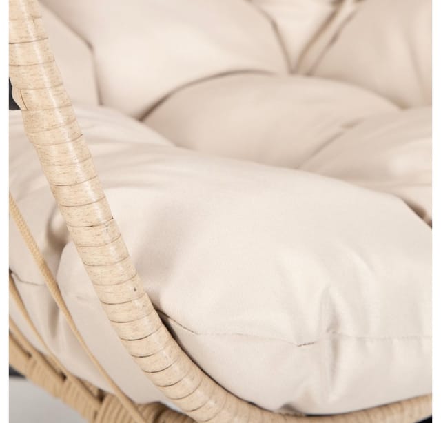 Hängesessel loma – 1 Sitzer Beige Hängesessel faltbarer Hängesessel Outdoor Hängesessel - Home Deluxe