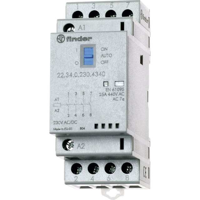 Finder - 22.34.0.024.4320 Schütz 4 Schließer 24 v/dc, 24 v/ac 25 a 1 St.