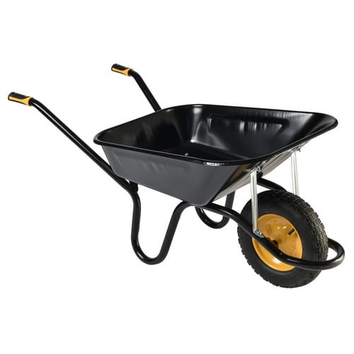 Schubkarre Haemmerlin 100 l aktiv premium schwarz luftbereiftes Rad 305000006