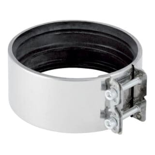 Geberit - bergangsspannverbinder, d 75–76mm, d min. 75mm, d max. 76mm, d1 89–90mm, d1 min. 89mm, d1 max. 90mm
