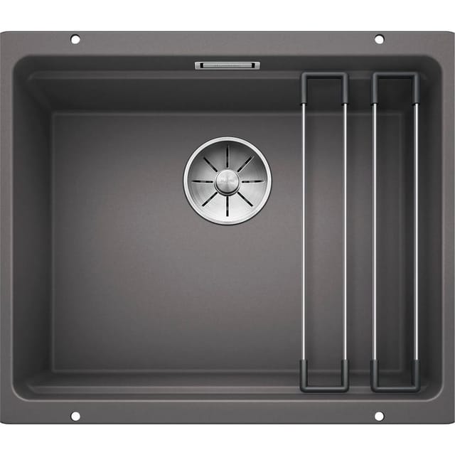 Etagon 500 - Silgranitspüle, 53x46 cm, mit Schienen, Felsgrau 522228 - Blanco