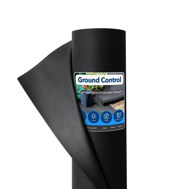 Unkrautvlies Ground Control Schwarz 50 g/m² 150 x 350 cm
