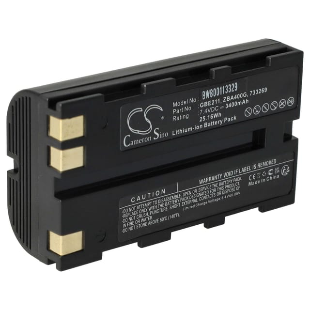 Vhbw - Akku kompatibel mit Leica TC1102C, TC1102, Stonex R6+ Lasermessgerät, Messgerät (3400 mAh, 7,4 v, Li-Ion)