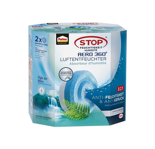 Luftentfeuchter Aero 360 2 Tabs à 450g ahawf Waterfall Freshness Pk.