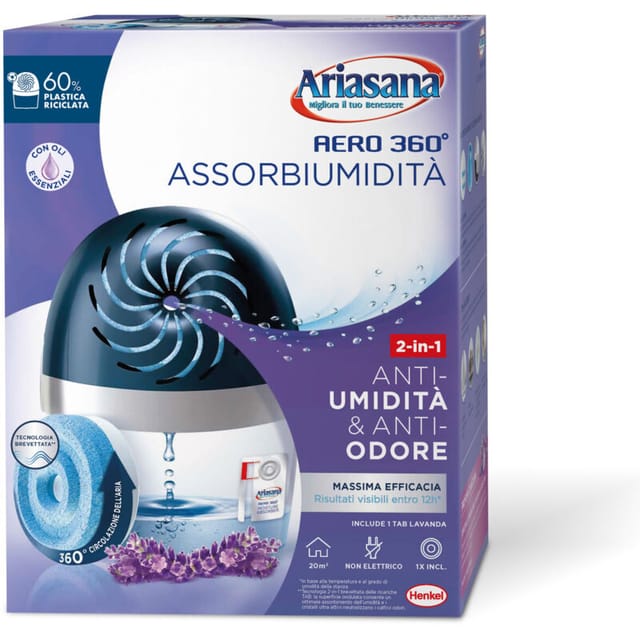 Ariasana 1737792 Haushaltsabsorptionsmittel & -nachfüllung Absorbierer (Einheit) Luftfeuchte- & und Geruchsabsorber