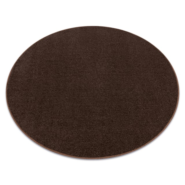 Teppich rund eton braun brown rund 100 cm
