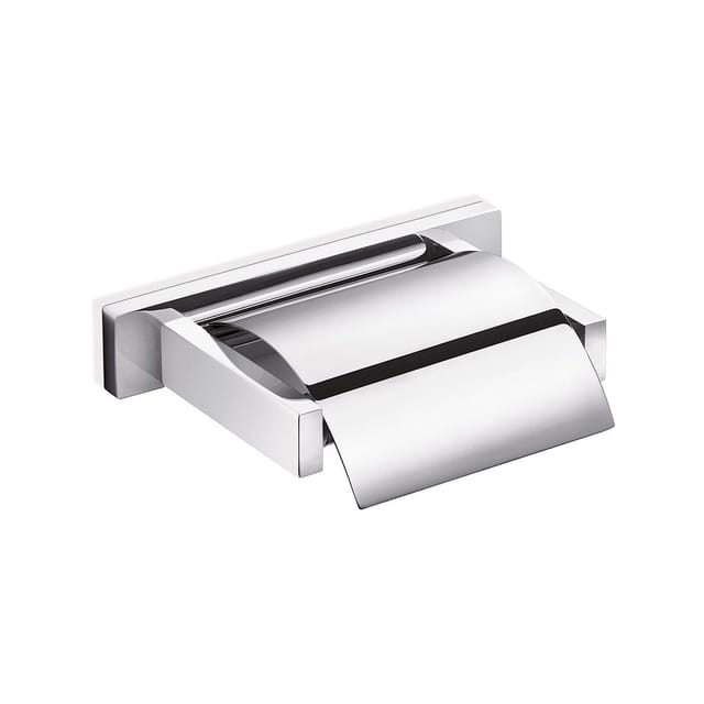 Inda - Rollenhalter mit Deckel Lea Chrom glänzend