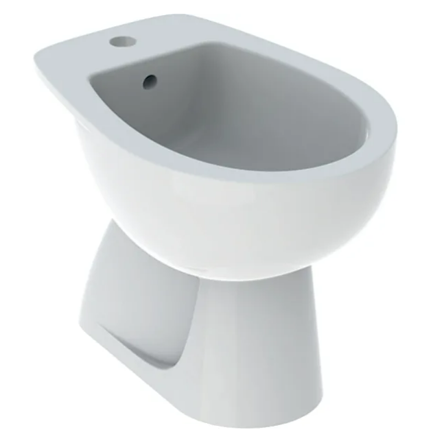 Stand-Bidet 36x53 cm aus glänzend weißem Glas Geberit Colibrì