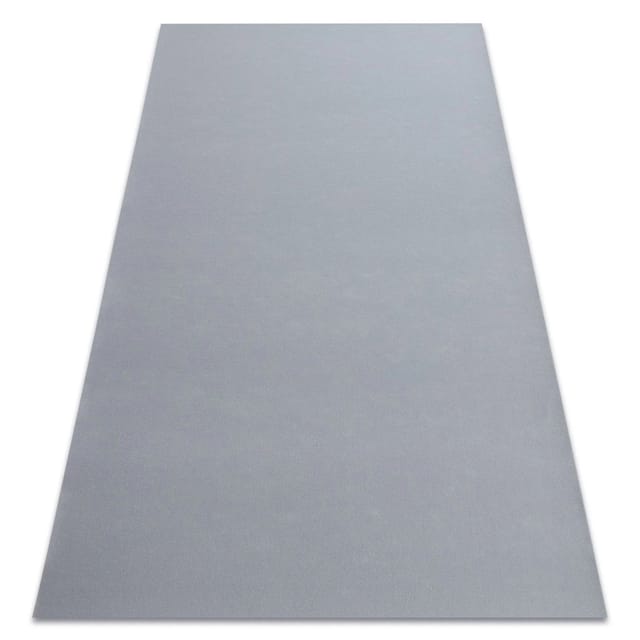 Teppich Antirutsch rumba einfarbig grau grey 200x400 cm
