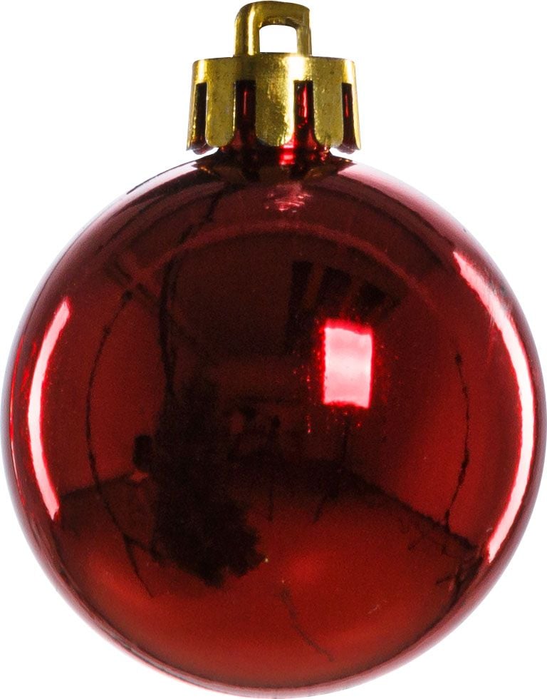 Trendline - Christbaumkugeln 12 Kugeln ø 4 cm Rot Weihnachtskugeln Weihnachtsbaum Bild 2
