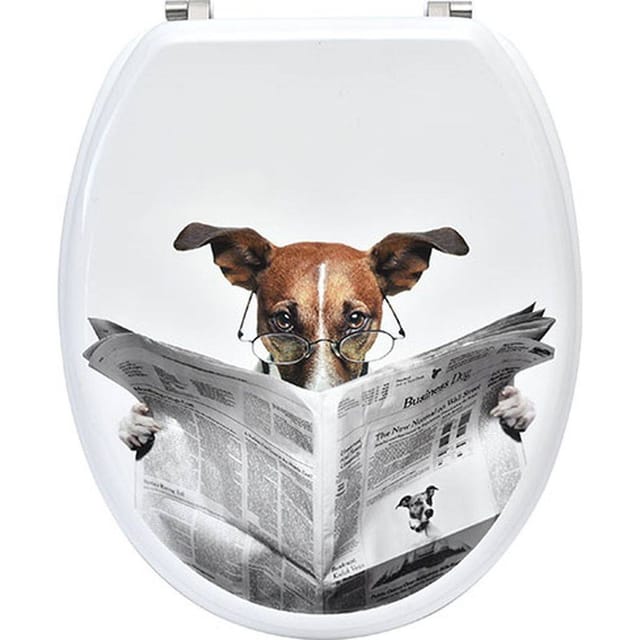 Tendance - Wc-deckel mdf 18 zoll edelstahl-befestigungen - karamel