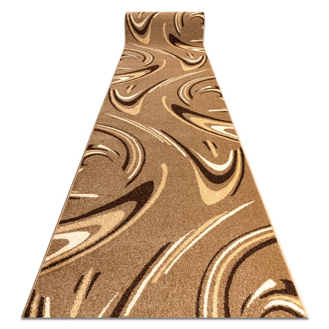 Rugsx - Läufer heat-set fryz coffee Nuss 110 cm brown 110x400 cm