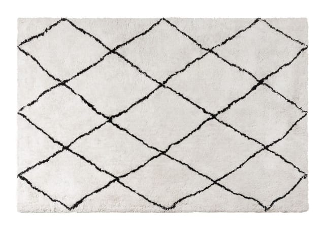 Massivmoebel24 - Teppich 240x170 natur/schwarz kafet