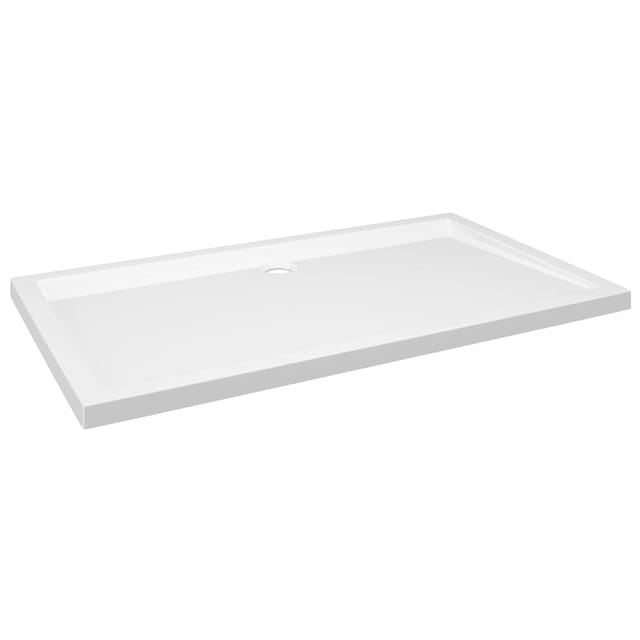 Duschtasse abs Rechteckig Weiß 70x120 cm - Vidaxl