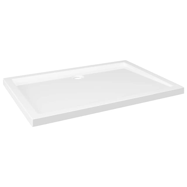 Duschtasse abs Rechteckig Weiß 80x110 cm - Vidaxl