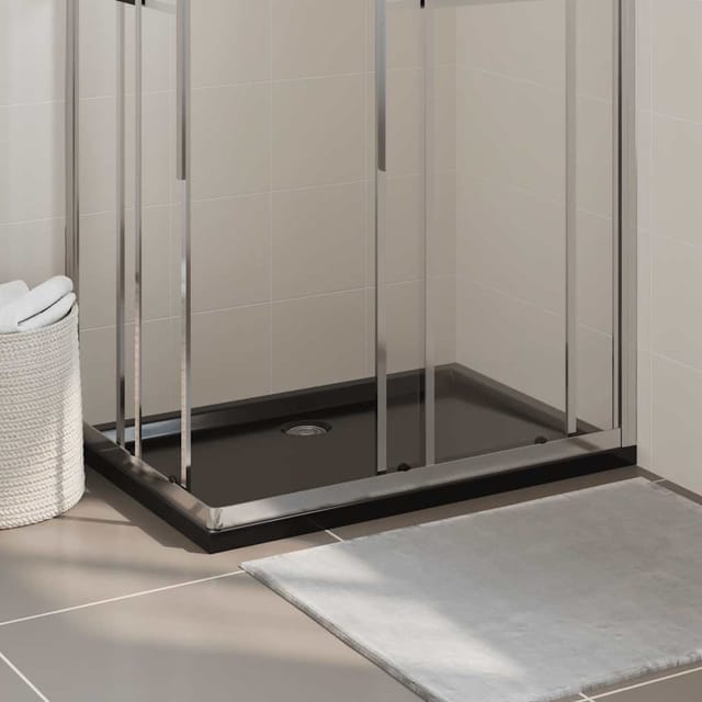 Duschtasse abs Rechteckig Schwarz 70x100 cm Vidaxl