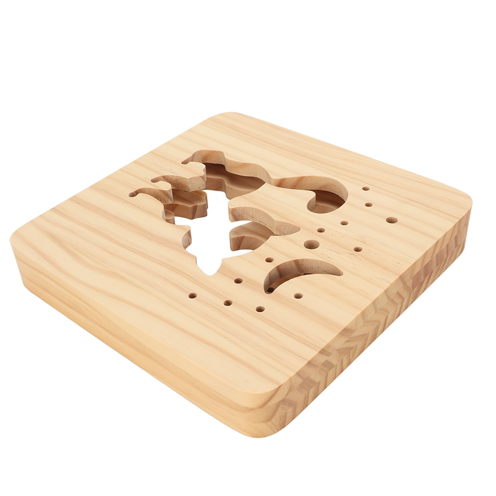 3d-holzlampe Mit Sanftem Led-licht, Niedliche Katzenform, Hohles Nachtlicht, Ideal Für Schlaf- Und Wohnzimmer, Deko-geschenkidee