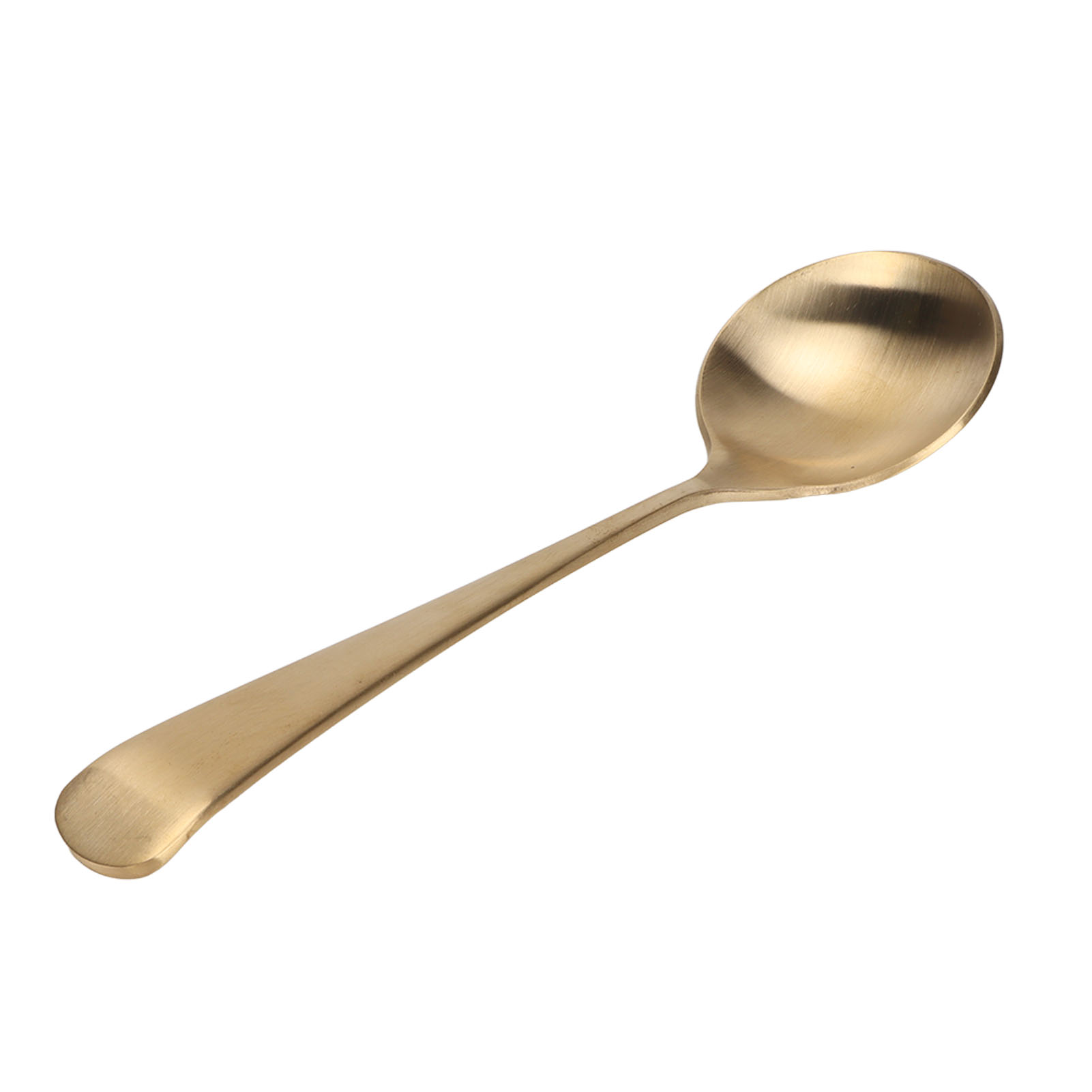 Verdickter Goldlöffel, Korrosionsbeständig, Hitzebeständig, Elegant, Schlicht, Rund – Ideal Für Zuhause, Büro Und Reisen