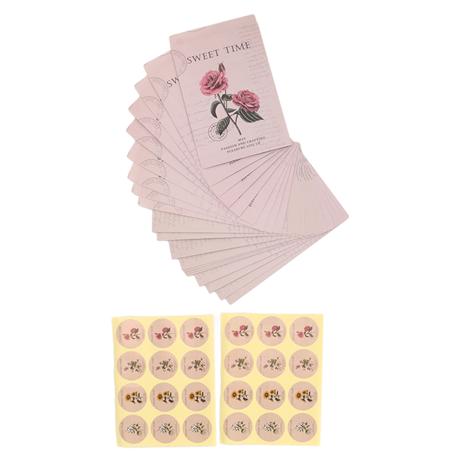 120 Multifunktionale, Selbstklebende Samentüten Mit Niedlichen Blumenaufklebern Zur Aufbewahrung Von Münzen