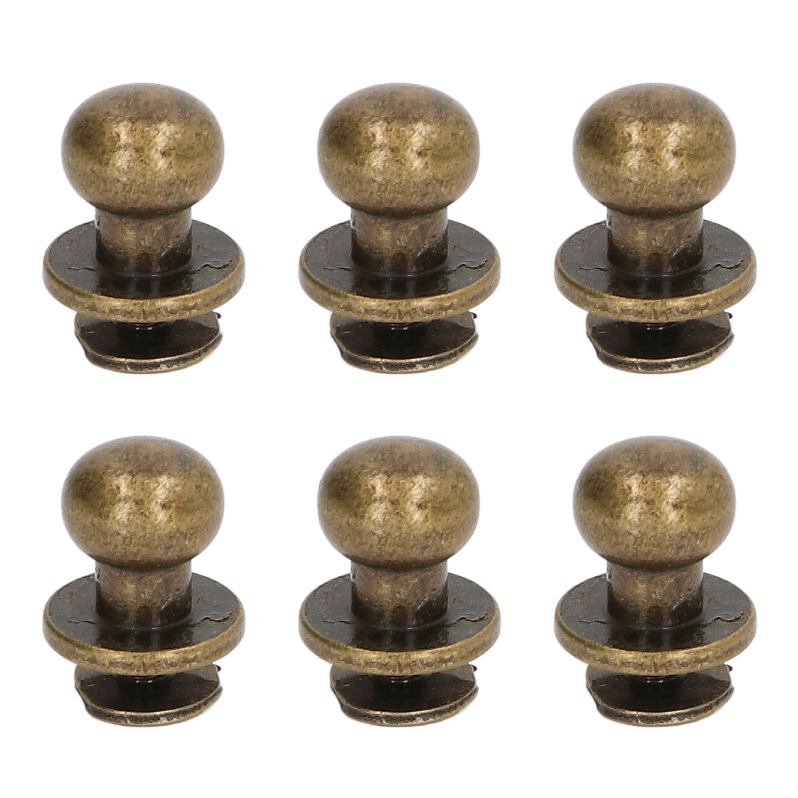 200er-set Mönchsnieten, Hochglänzend, Glatt, 10 X 8 Mm, Exquisite Verarbeitung, Leder-diy-bastelbedarf Für Kleidung Und Taschen, Bronze
