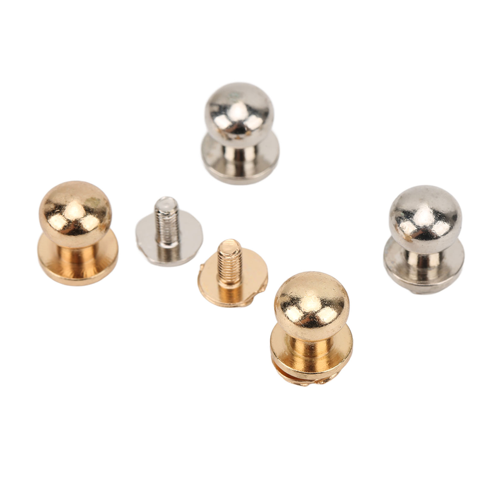 200er-set Mönchsnieten 9x8 Mm, Leichtes Kupfermaterial, Diy-ledernieten Für Dekorative Kleidung, Schuhe, Taschen, Gold/silber