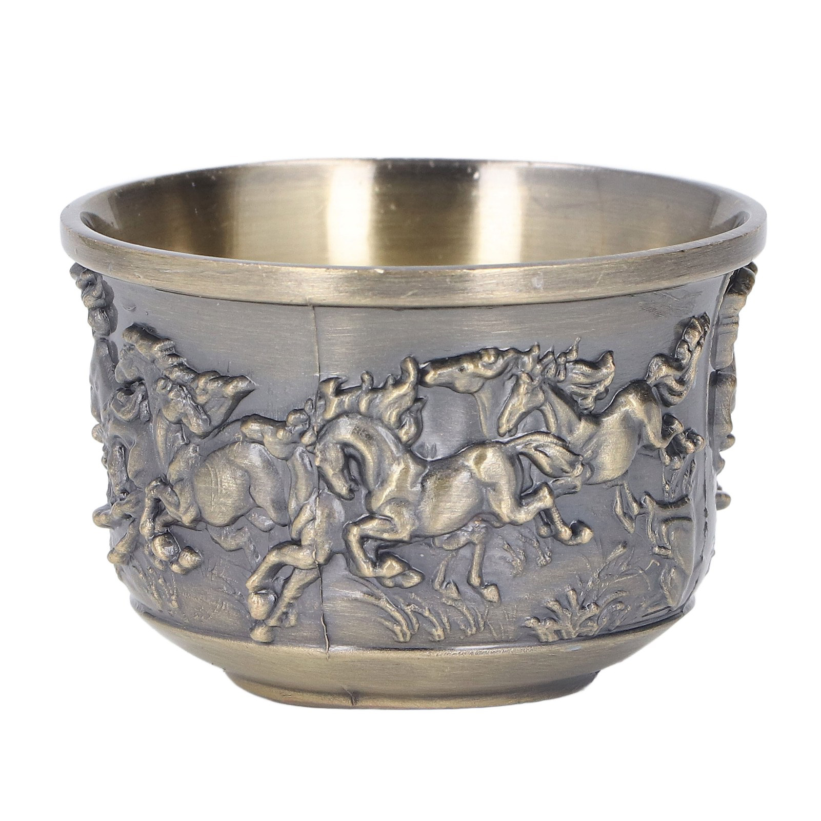 Weinkelch Aus Bronze Im Retro-stil Mit Pferdemotiv, Handgefertigter Kelch Aus Metall Für Ktv-bars